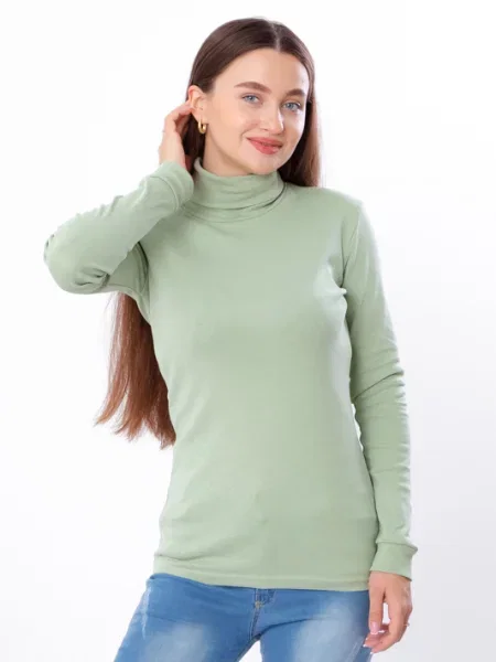 Водолазка Носи своє світло-зелений бавовна/еластан зелена