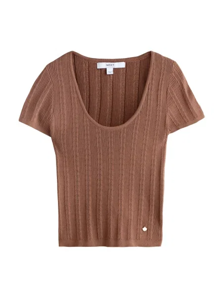 Next Tricou ciocolatiu