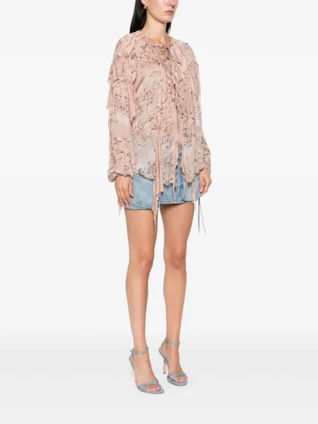 Bluză Diesel cu volane maro