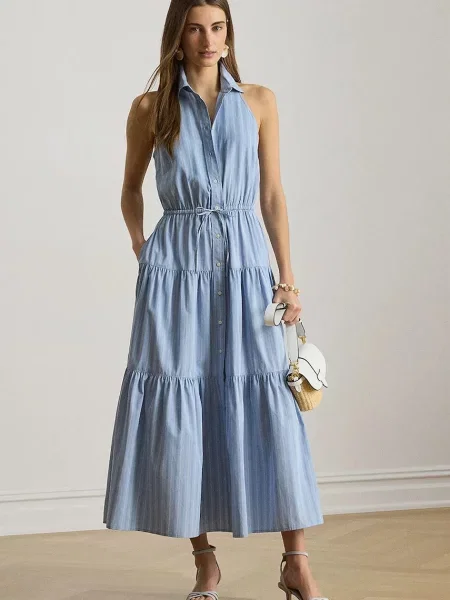 Lauren Ralph Lauren Rochie tip bluză pastel / deschis albastru