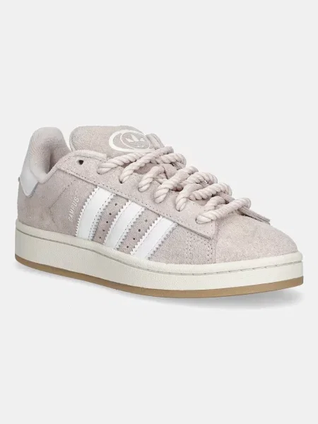 Велурени маратонки adidas Originals Campus W бяло