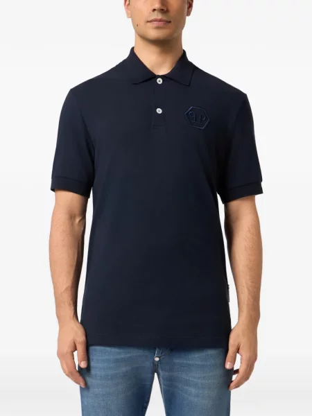 Polo Philipp Plein με κέντημα μπλε