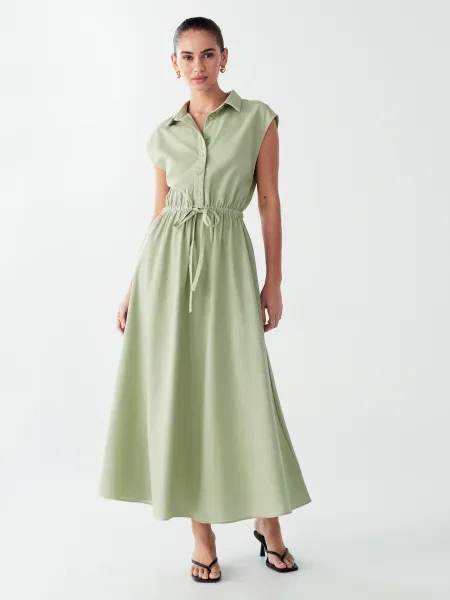 Willa Dolga srajca Petal' zelena