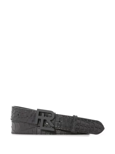Curea Ralph Lauren Purple Label din piele negru