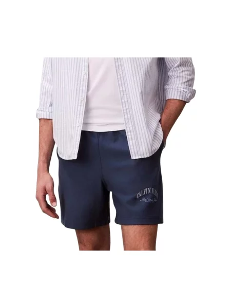 Szorty jeansowe Calvin Klein Jeans niebieskie