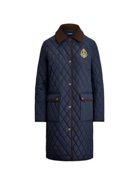 Ватиран яке Lauren Ralph Lauren синьо