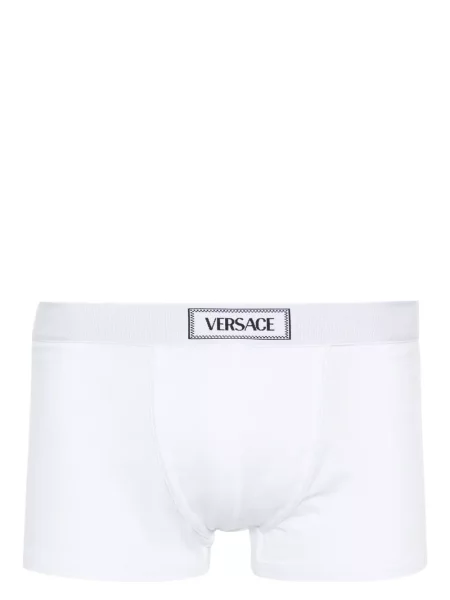 Boxeri Versace din jacard cu autograf alb