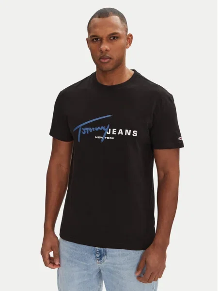 Krátke tričko Tommy Jeans čierna