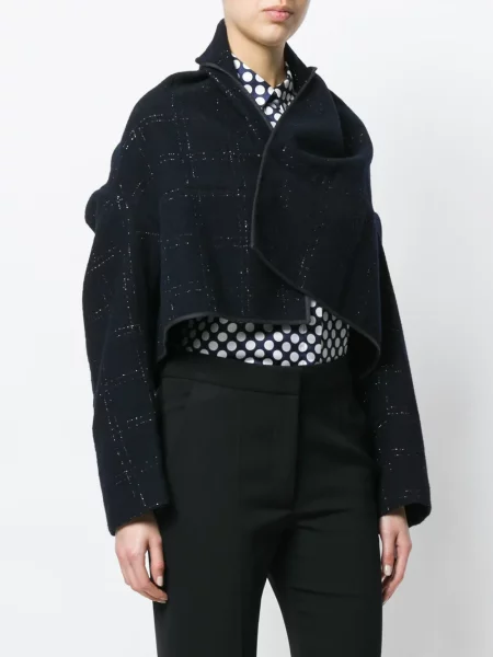 Zkrácený pelerína Comme Des Garçons Pre-owned modrý