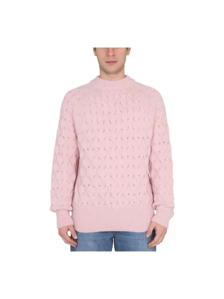 Sweter Séfr wełniany różowy