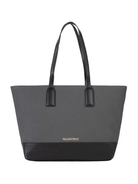 VALENTINO Nakupovalna torba antracit črna