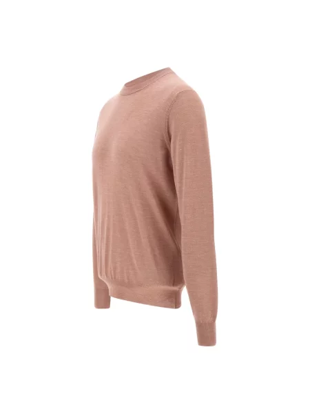 Sweter Filippo De Laurentiis wełniany różowy