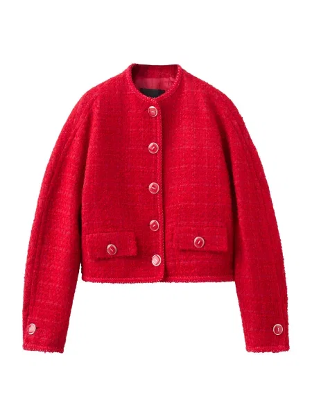 MANGO Geacă de primăvară-toamnă DITORA' roșu