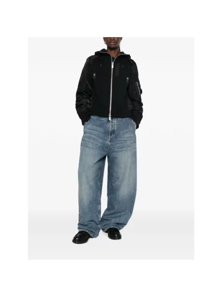 Bluza z kapturem Sacai z kapturem czarna