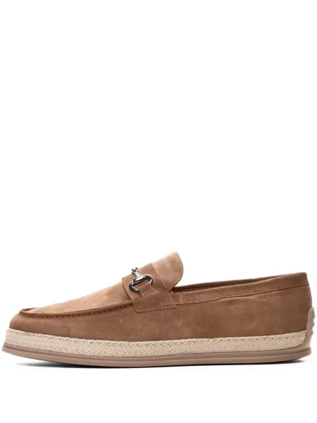 Loafersy Poche Paris brązowe