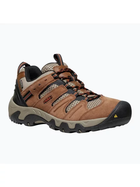 Трекінгові черевики KEEN Headout Waterproof bison/fossil orange помаранчеві