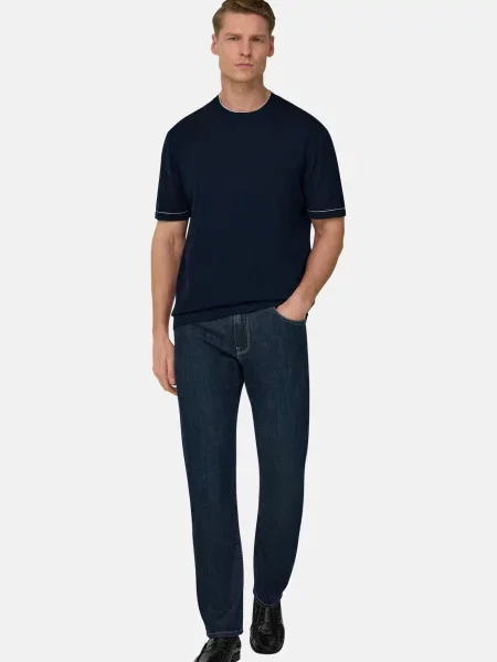 Boggi Milano Tricou bleumarin