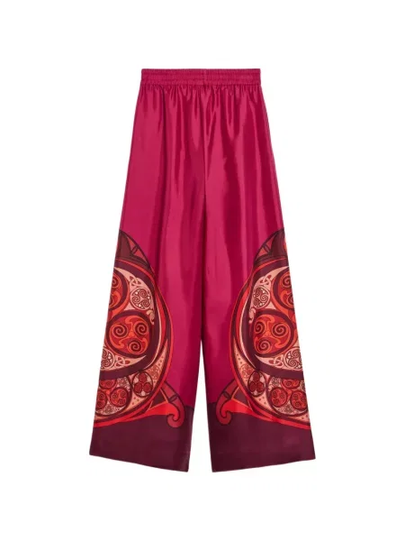 Pantaloni palazzo La Doublej roșu