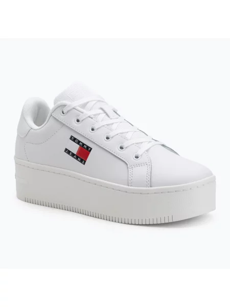 Kožené tenisky Tommy Jeans biela