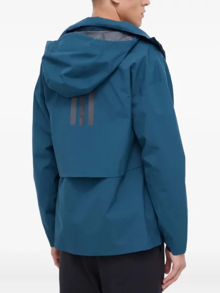 Geacă Adidas cu glugă din fleece cu model camuflaj alb
