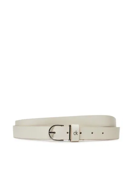 Calvin Klein de Damă Ck Metal Loop Round Buckle alb