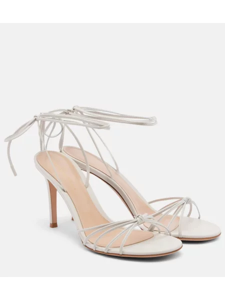Sandale Gianvito Rossi din piele alb