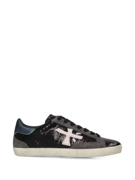Sneakerși Premiata cu paiete negru