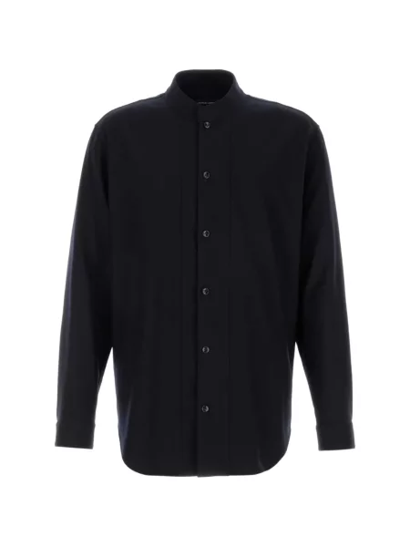Cămașă Giorgio Armani de lână albastru
