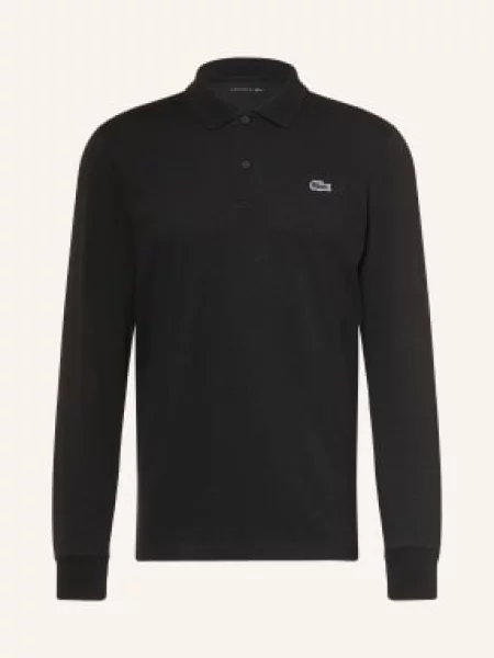 Lacoste Pletená Polokošile černá