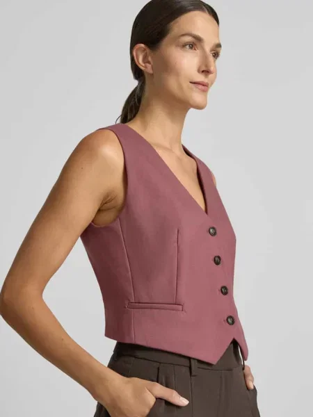 Kamizelka w kroju regular fit z dodatkiem Christian Berg Woman Selection