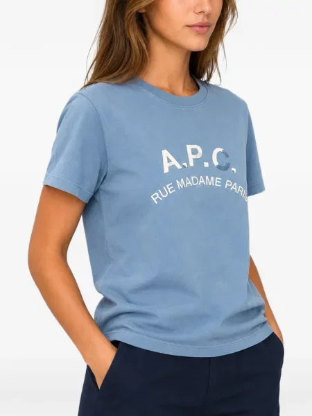 Tricou A.p.c. cu autograf albastru