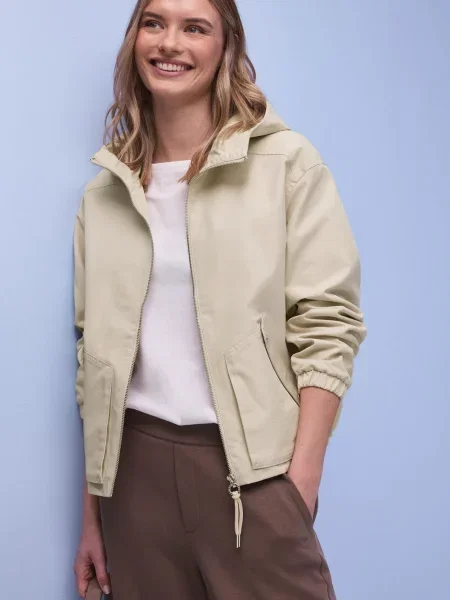 Street One Kurtka Kobiety jednolity 38 beżowy