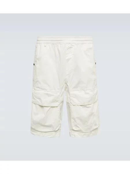 Pantaloni scurți cargo C.p. Company din jerseu alb