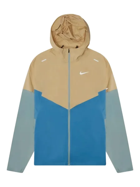 Geacă Nike alergare cu șireturi din dantelă albastru