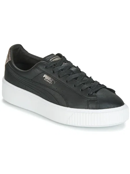 Pantofi Puma din piele de căprioară negru