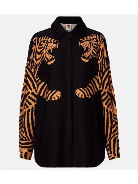 Top Farm Rio w tygrysie prążki czarny