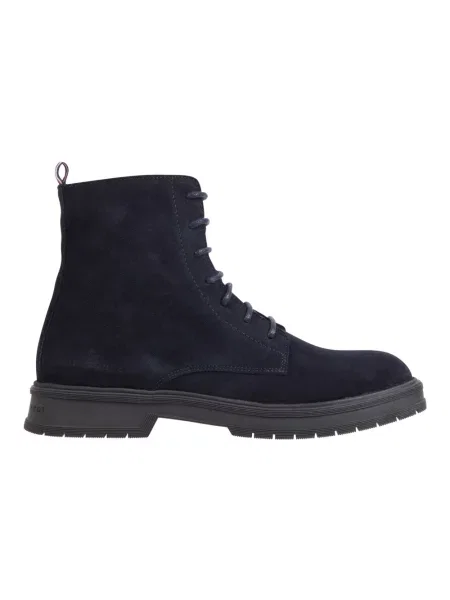 Botki Tommy Hilfiger zamszowe niebieskie