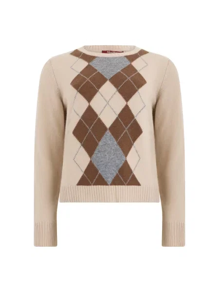 Sweter Max Mara Studio wełniany beżowy