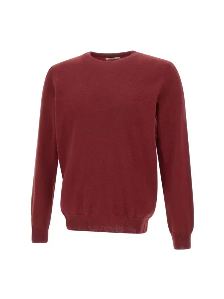 Sweter Kangra wełniany czerwony