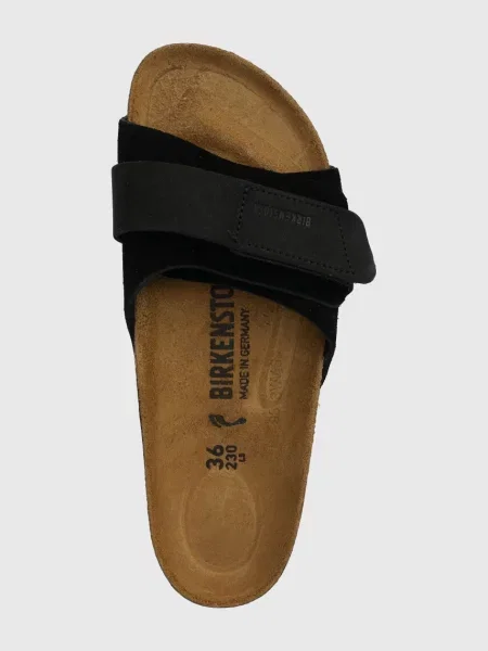 Кожаные шлепанцы Birkenstock черные