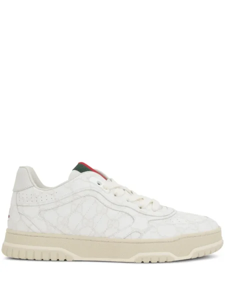Sneakerși Gucci din piele alb