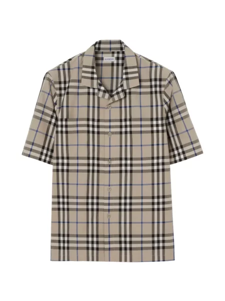 Καρό πουκάμισο Burberry ραβδωτό μεταξωτό ύφασμα