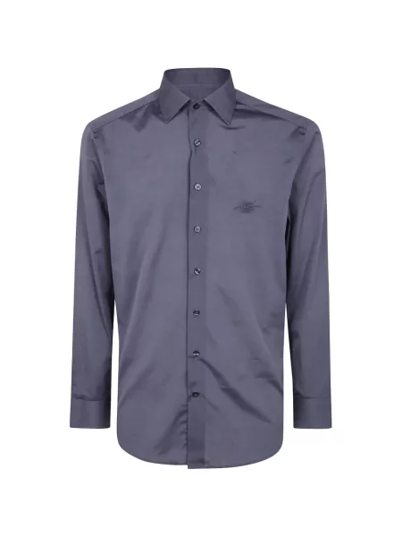 Cămașă Etro cu broderie gri