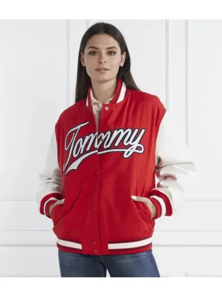 Tommy Jeans Geacă bomber | roșu