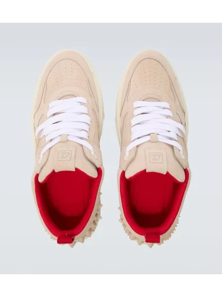 Sneakerși Christian Louboutin din piele bej