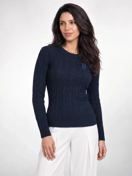 LAUREN RALPH LAUREN Sveter Tmavomodrá modrá