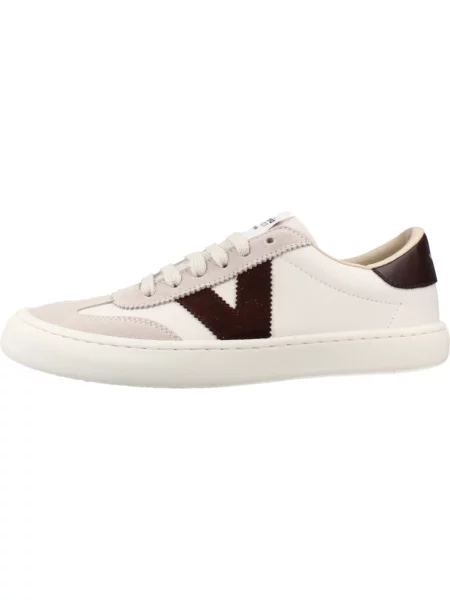 Sneakersy Victoria skórzane brązowe