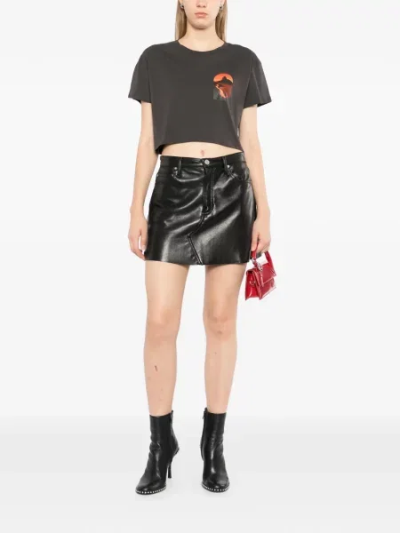 Decupat tricou Melt cu imagine gri