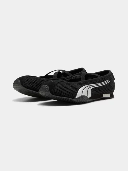 Балетки Puma в уличном стиле черные