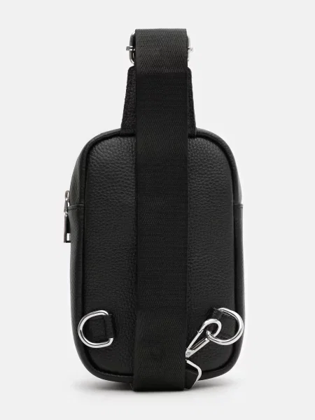 Кожаный повседневный рюкзак Borsa Leather черный